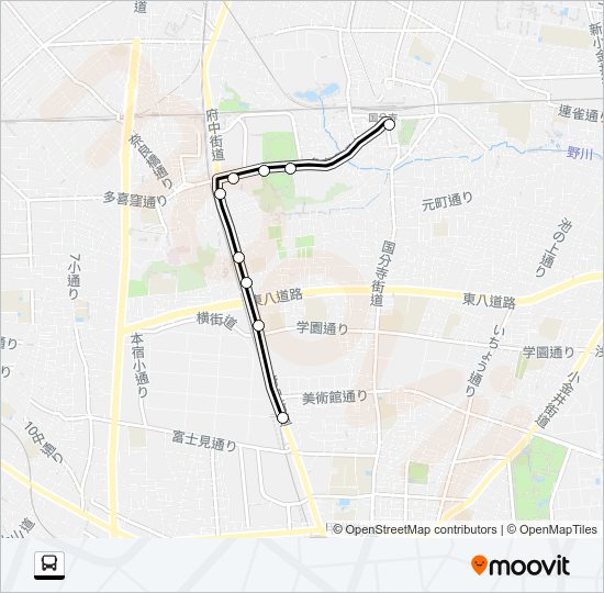 寺８３ Bus Line Map