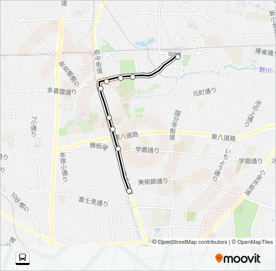 寺８３ バスの路線図