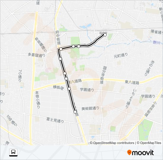 寺８３ Bus Line Map