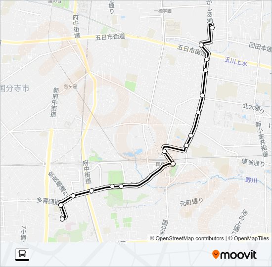 寺８５ Bus Line Map