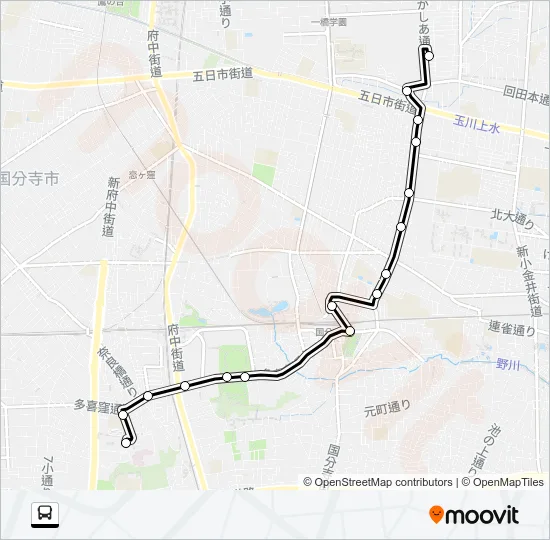 寺８５ Bus Line Map
