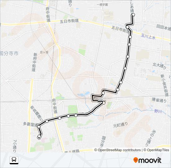寺８５ Bus Line Map