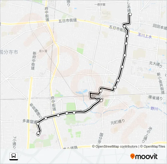 寺８５ Bus Line Map