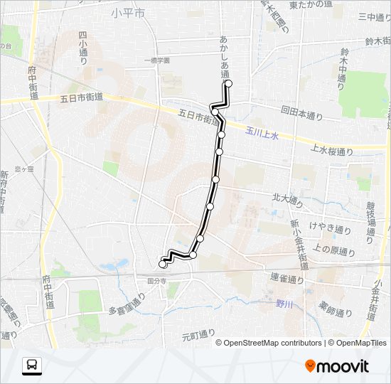 寺８６ Bus Line Map