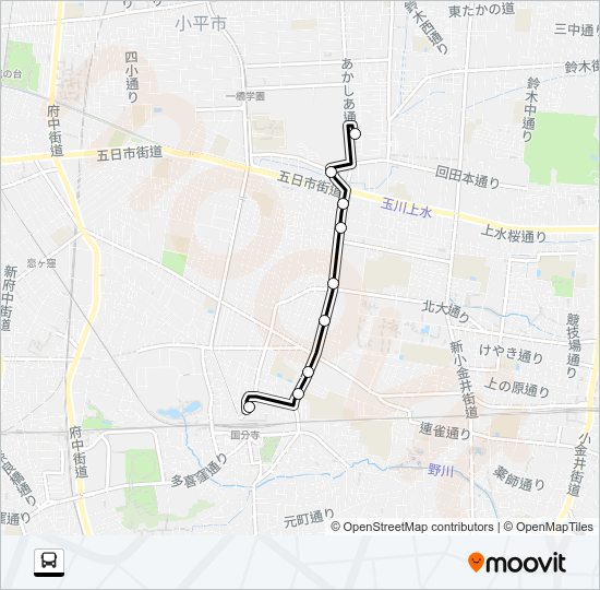 寺８６ Bus Line Map