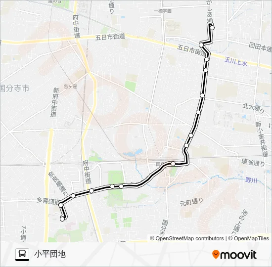寺８７ Bus Line Map