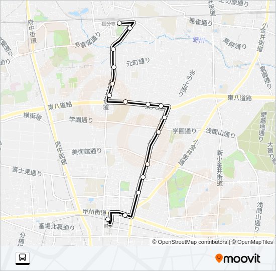寺９２ Bus Line Map