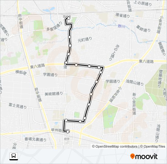 寺９２ Bus Line Map