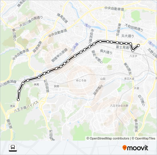 山０１ Bus Line Map