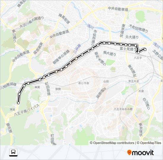 山０１ Bus Line Map