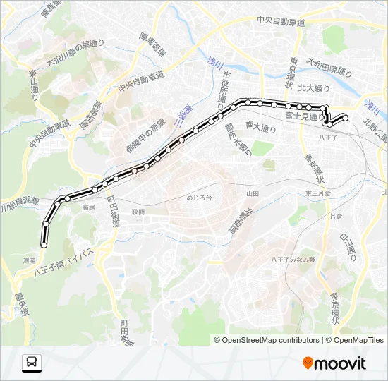 山０１ バスの路線図