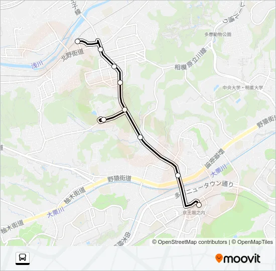 平０２ バスの路線図