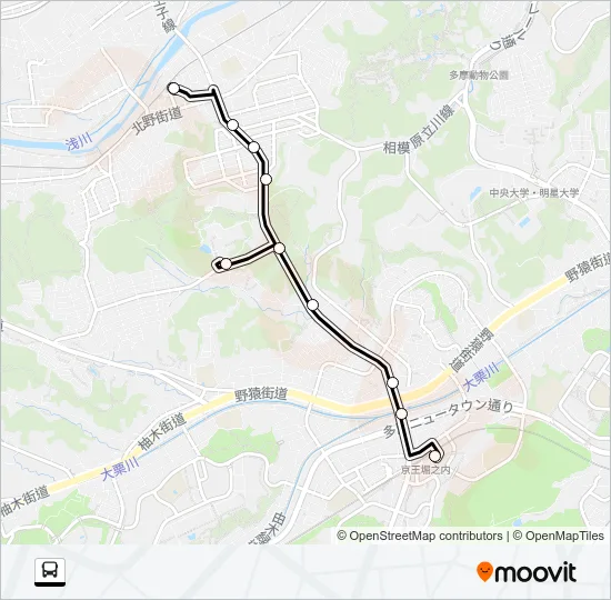 平０２ バスの路線図