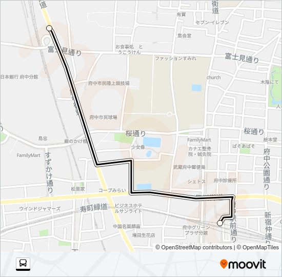 府０１ Bus Line Map