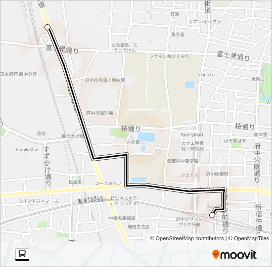 府０１ バスの路線図