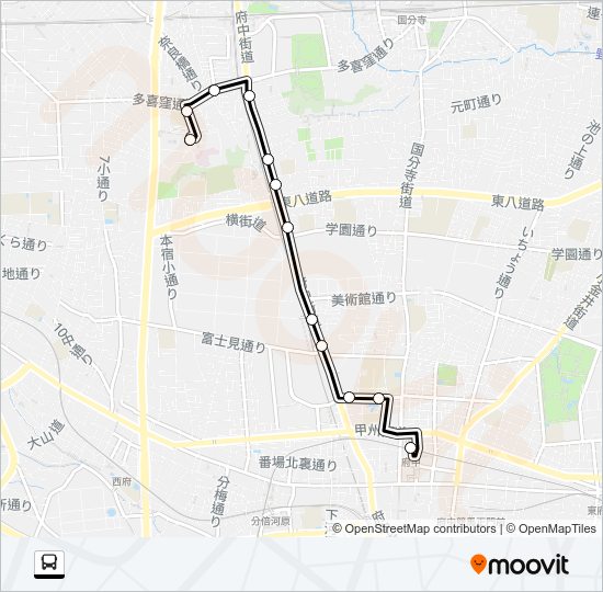 府２１ Bus Line Map
