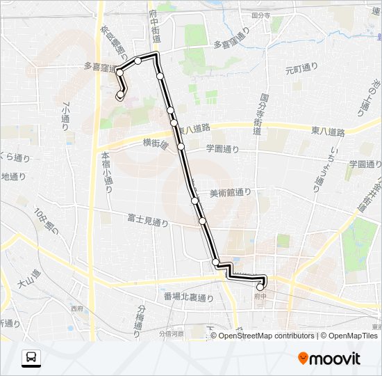 府２１ Bus Line Map
