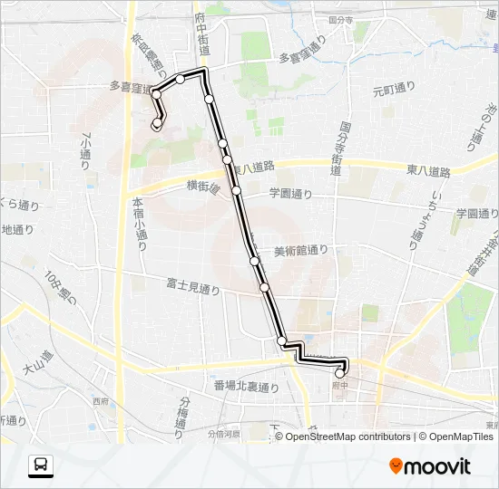 府２１ Bus Line Map