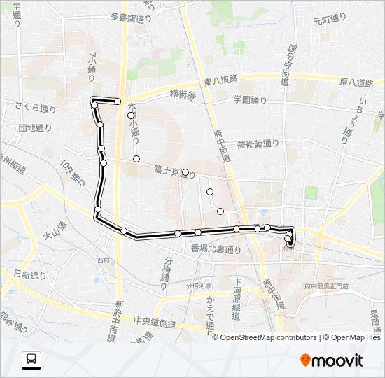 府４２ Bus Line Map