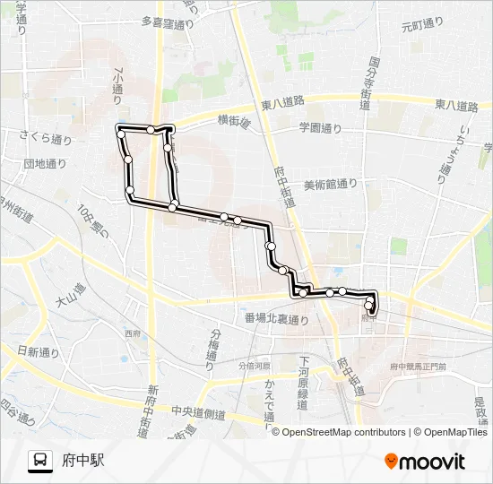 府４６ バスの路線図
