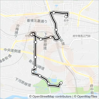 府５２ Bus Line Map