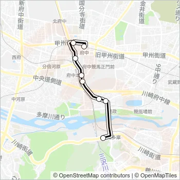 府６１ Bus Line Map
