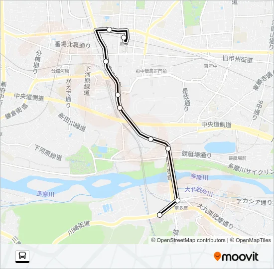府６１ バスの路線図