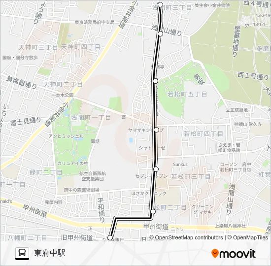 府７５ Bus Line Map