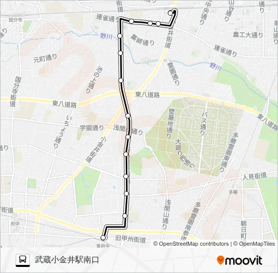 府７５ バスの路線図