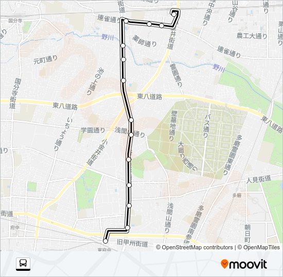 府７５ Bus Line Map