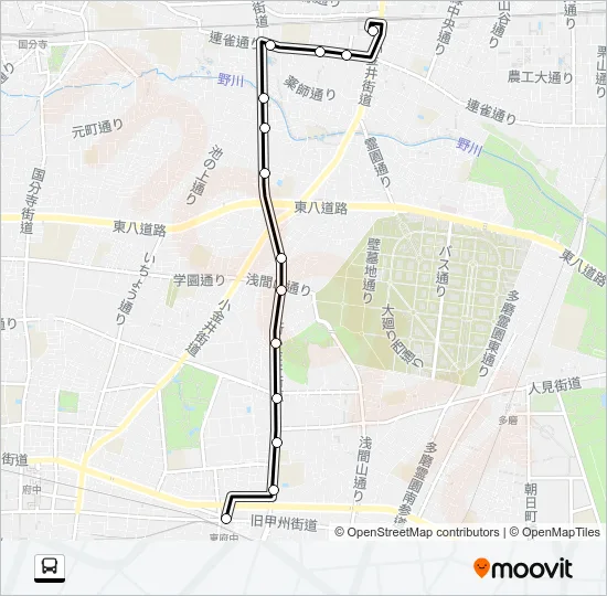 府７５ Bus Line Map