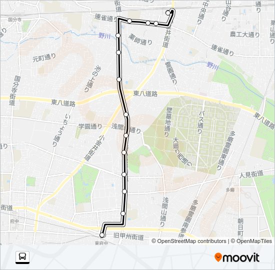 府７５ Bus Line Map
