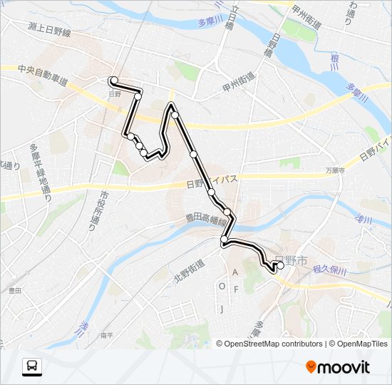 日０３ Bus Line Map