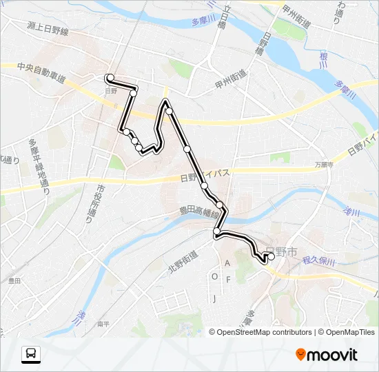 日０３ Bus Line Map