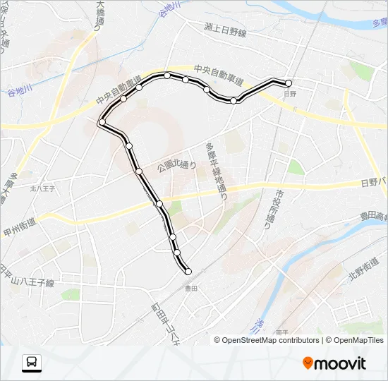 日０４ バスの路線図