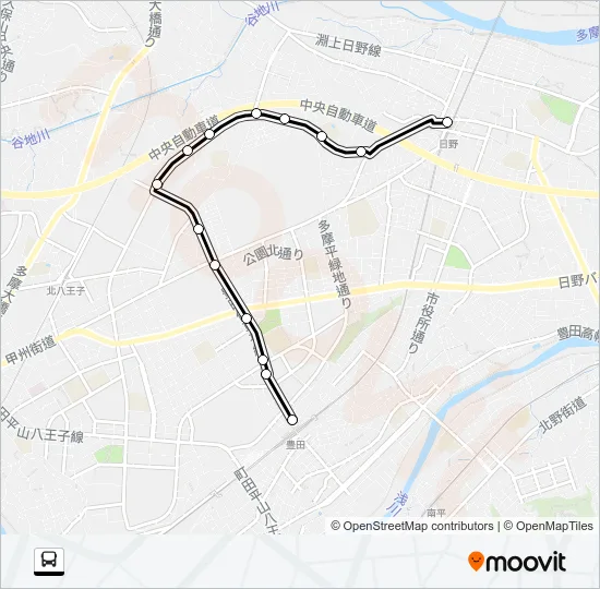 日０４ バスの路線図