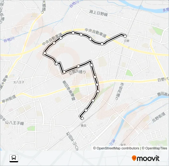 日０５ バスの路線図