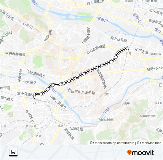 日５０ Bus Line Map