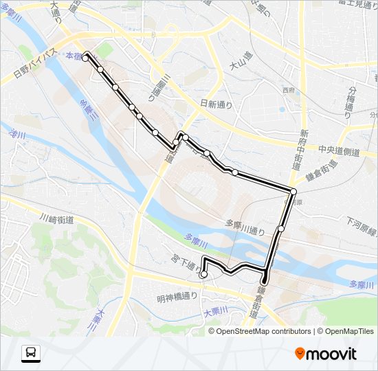 桜０８ Bus Line Map