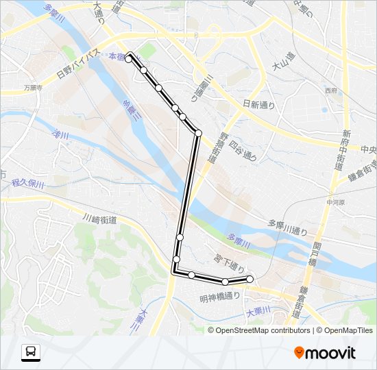 桜１９ Bus Line Map