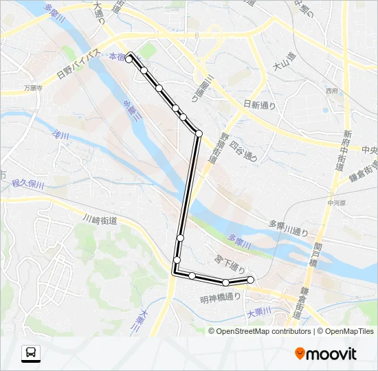 桜１９ バスの路線図