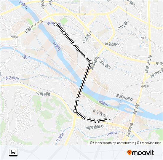 桜１９ Bus Line Map