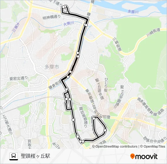 桜２２ バスの路線図