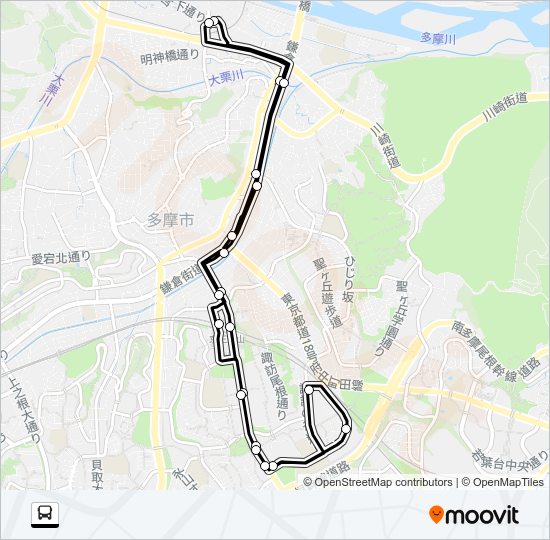 桜２２ Bus Line Map