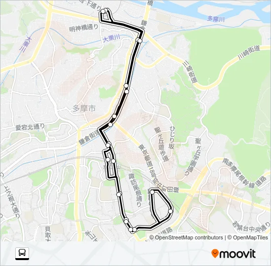 桜２２ バスの路線図