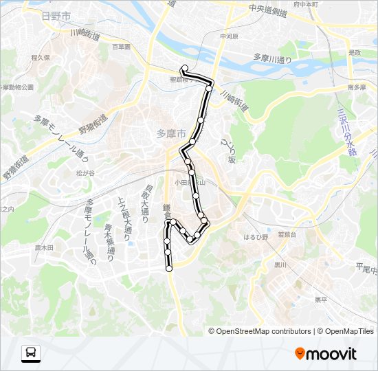 桜２５ Bus Line Map