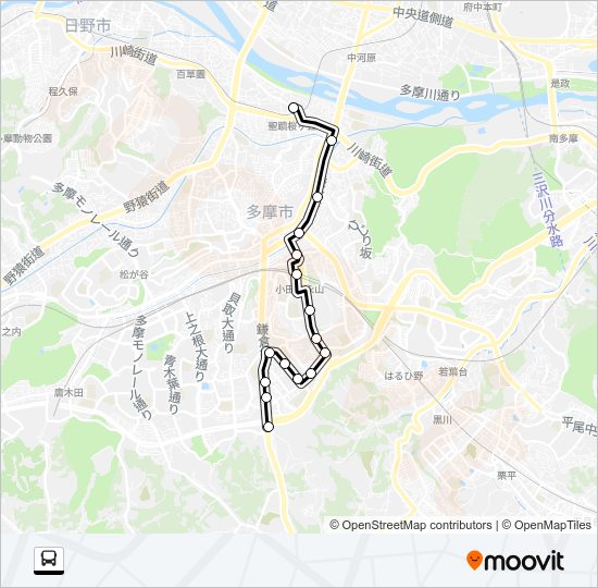 桜２５ Bus Line Map