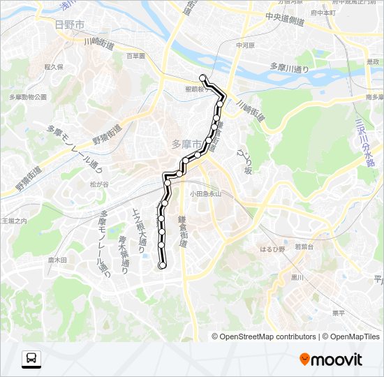 桜４４ Bus Line Map