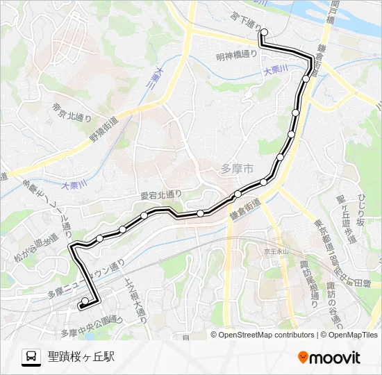 桜６２ バスの路線図