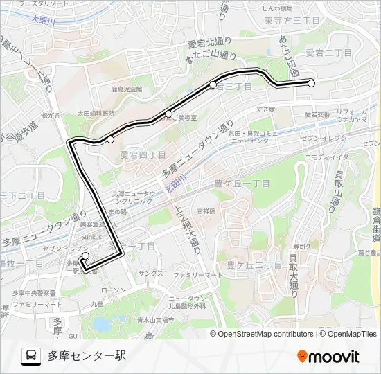桜６２ バスの路線図